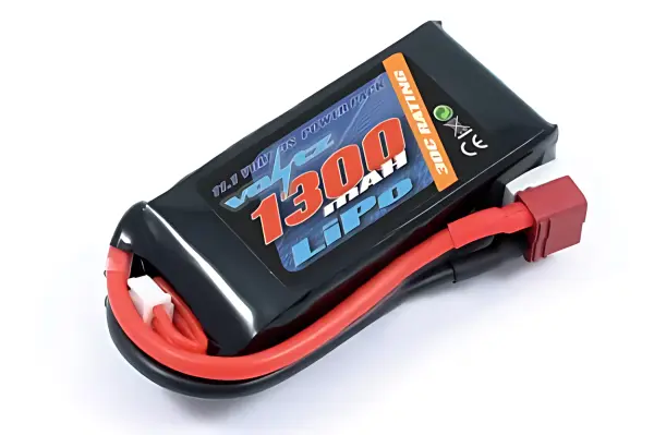 Voltz 1300mAh 11.1V 3S 30C LiPo Battery With Deans Connector — image 1 of 3
