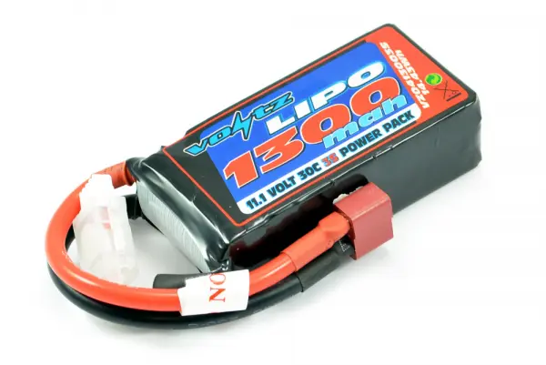 Voltz 1300mAh 11.1V 3S 30C LiPo Battery With Deans Connector &mdash; image 3 of 3