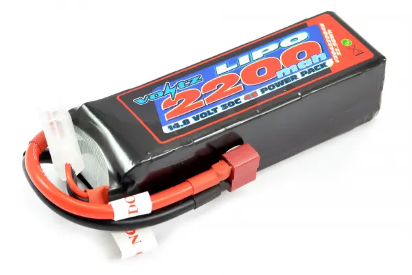 Voltz 2200mAh 14.8V 4S 30C LiPo Battery - Deans Connector &mdash; image 3 of 3