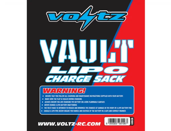 Voltz Charge Vault Lipo Locker 18.5Cm X 7.5Cm X 6Cm