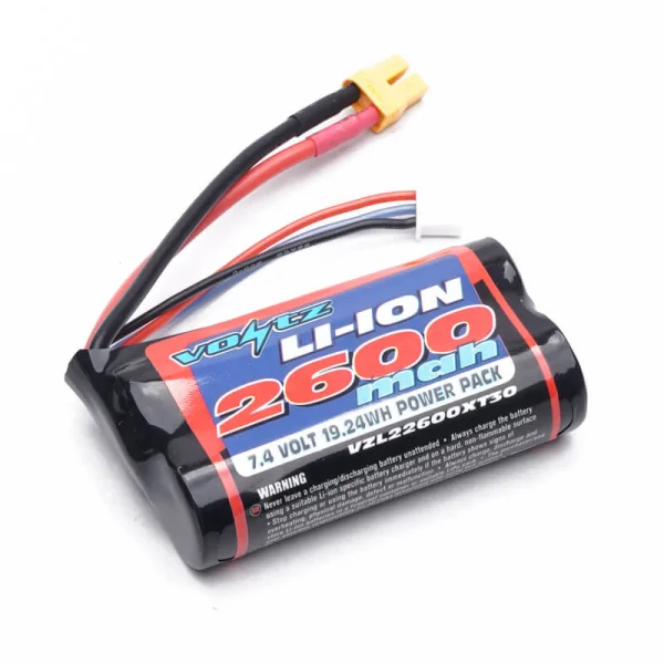 Voltz Li-Ion 7.4V 2600Mah Battery With XT30 Plug