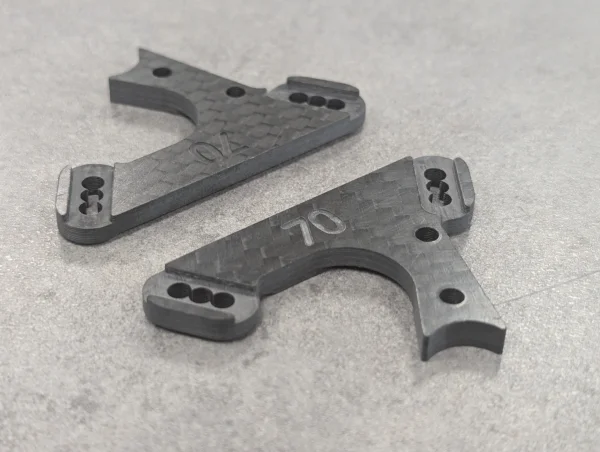 Willspeed WS Fast Fox Front Carbon Rocker Plates - 70 Degree