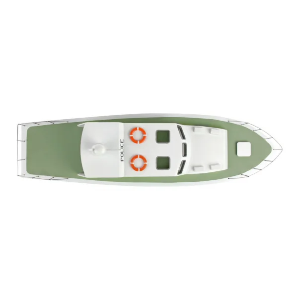 The Wooden Model Boat Company Police Launch Kit 400mm