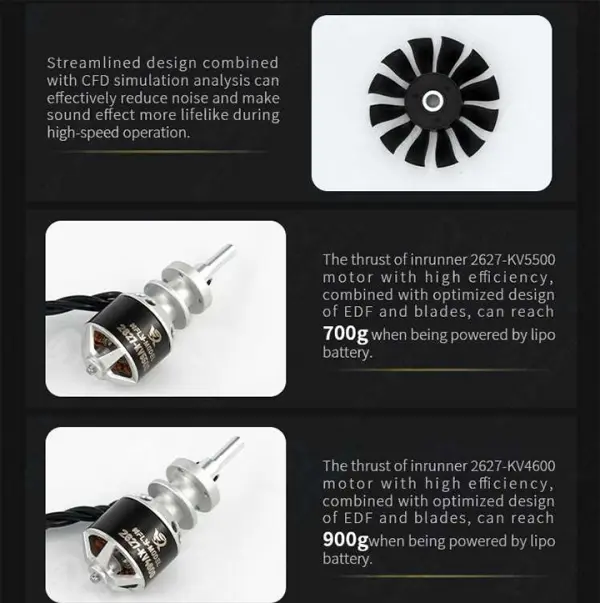 XFly 50mm Ducted Fan With 2627-Kv4600 Motor (4S Version) — image 8 of 11