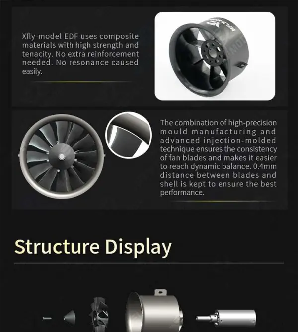 XFly 50mm Ducted Fan With 2627-Kv4600 Motor (4S Version) — image 9 of 11