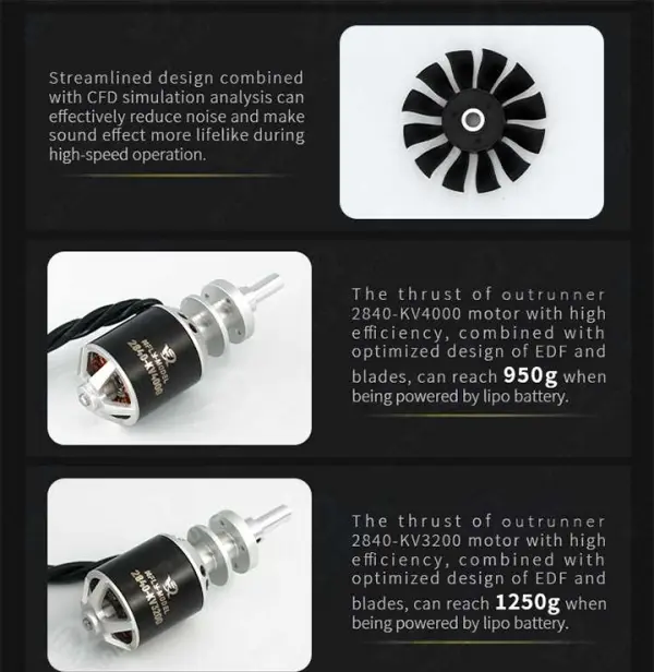 XFly 64mm Ducted Fan With 2840-Kv3200 Motor (4S Version) — image 10 of 13