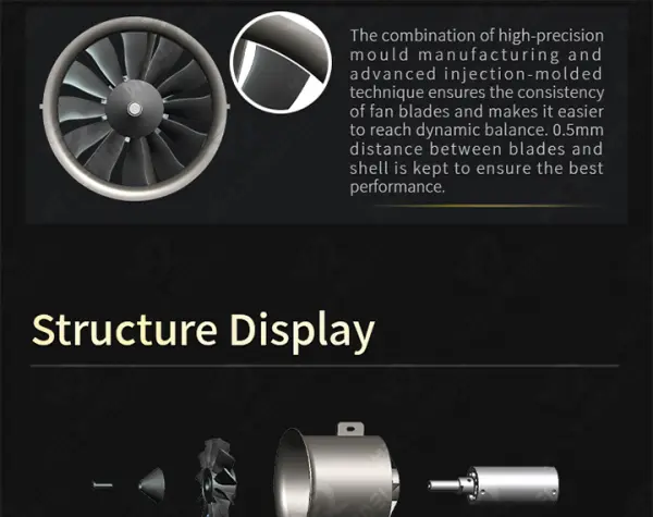 XFly 80mm Ducted Fan With 3280-Kv2200 Motor (6S Version) — image 11 of 13