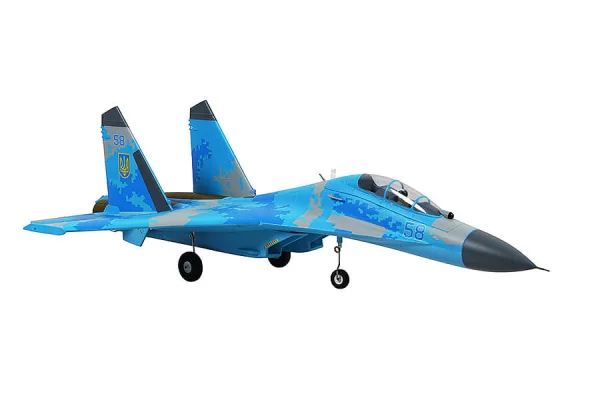 Xfly SU-27 Twin 50mm EDF Jet ARTF - Blue Camo — image 3 of 9