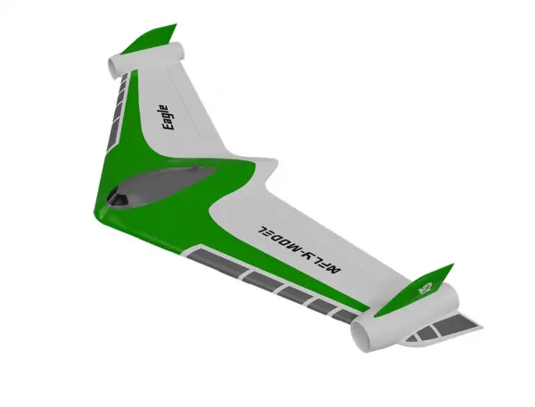 XFly Eagle 40mm EDF Flying Wing - PNP With Gyro - Green &mdash; image 7 of 19