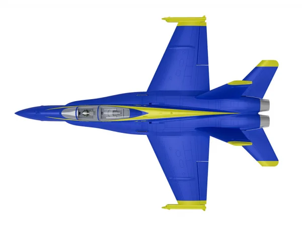 XFly Twin 40mm F-18 EDF 705mm Jet - Blue