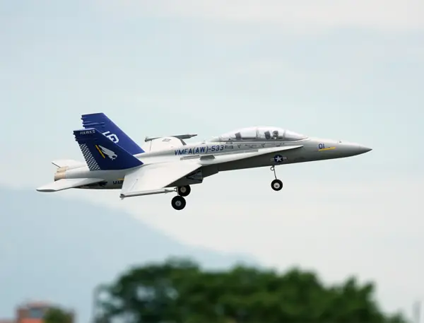 XFly Twin 40mm F-18 EDF 705mm Jet - Grey &mdash; image 6 of 20