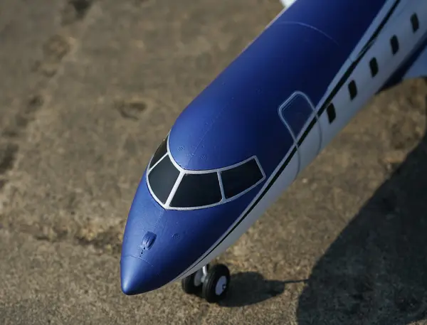 XFly Twin 40mm J-65 EDF Business Jet PNP - Blue — image 6 of 20