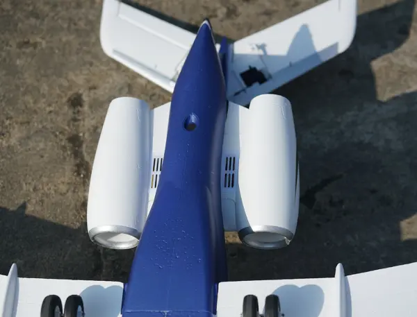 XFly Twin 40mm J-65 EDF Business Jet PNP - Blue — image 9 of 20