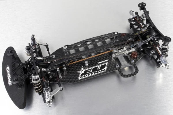 XRay T2 008 Asphalt-Spec Upper Deck Graphite + Rear Upper Deck - Set