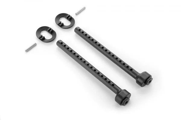 XRay Composite Front Eccentric 6mm Body Mount Set