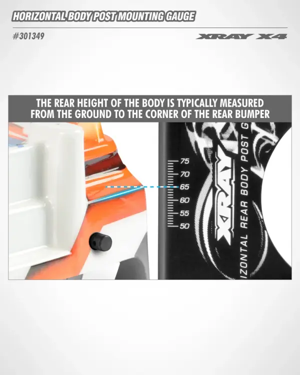 XRay X4 Horizontal Body Post Mounting Gauge &mdash; image 7 of 8