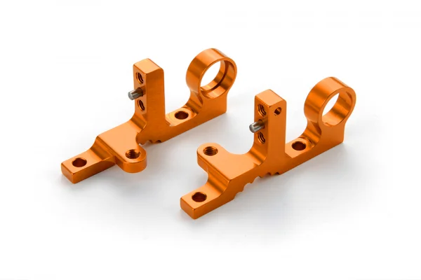 XRay T4F Aluminium Front Upper Clamp (L+R) - Orange
