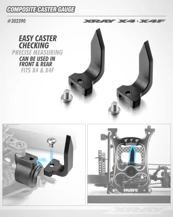 XRay X4 Composite Caster Gauge (2) — image 2 of 3