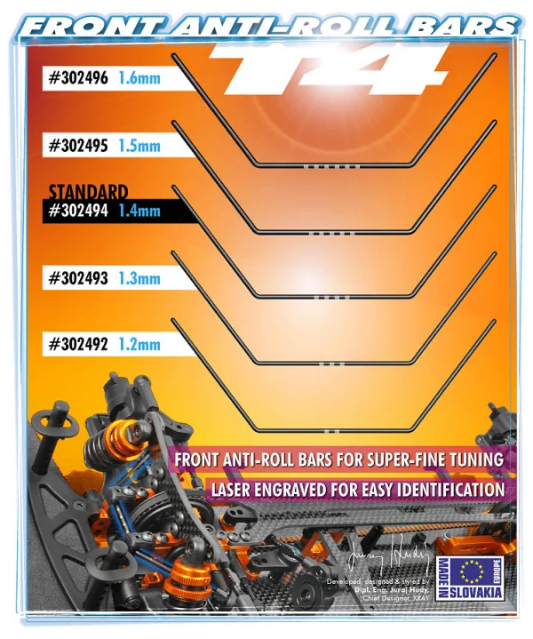 XRay T4 Anti-Roll Bar Front 1.6 mm