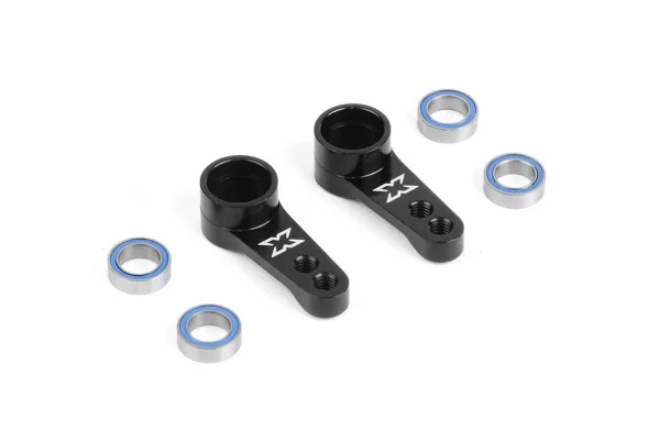 XRay Aluminium Dual Servo Saver Arm - Black Ball-Bearings (2)