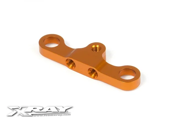XRay T4 Aluminium Steering Plate 8mm For Dual Servo Saver - Orange