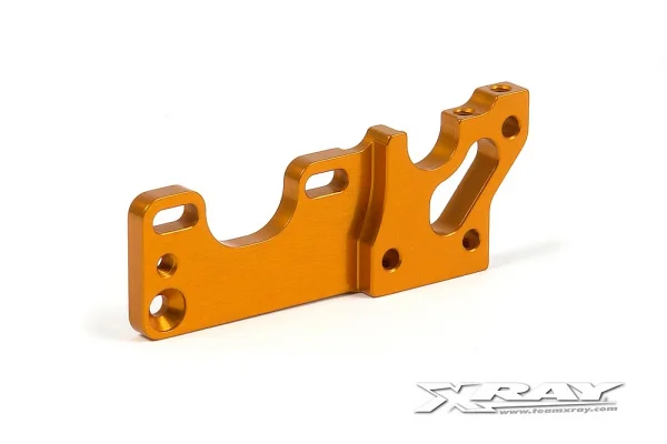 XRay T3 Aluminium Motor Mount Bulkhead - Orange