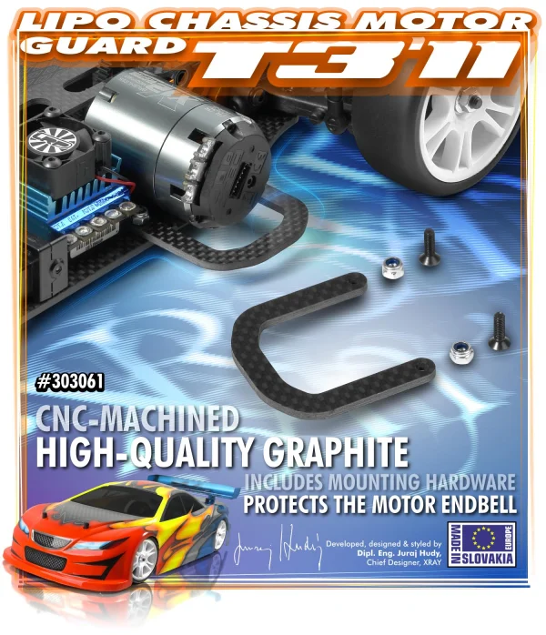 XRay Lipo Chassis Graphite Motor Guard