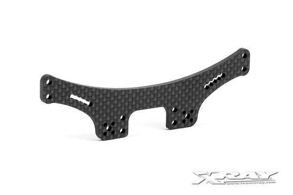 XRay T3 Shock Tower Rear 3.0mm Graphite