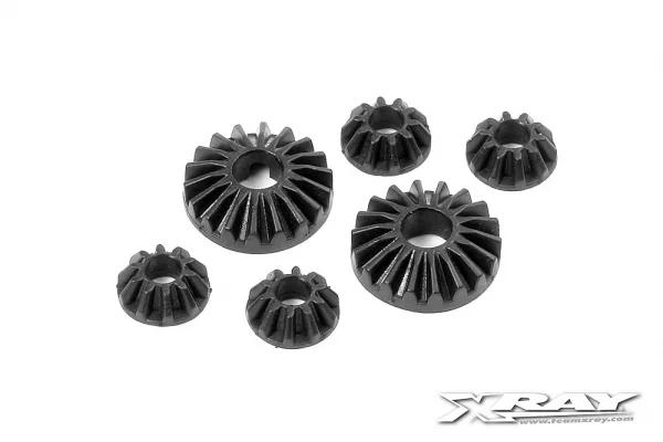 Composite Gear Diff Bevel + Satellite Gears (2+4)
