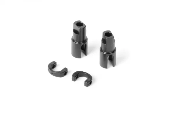 XRay Steel Solid Axle Driveshaft Adapter - Hudy Spring Steel (2)