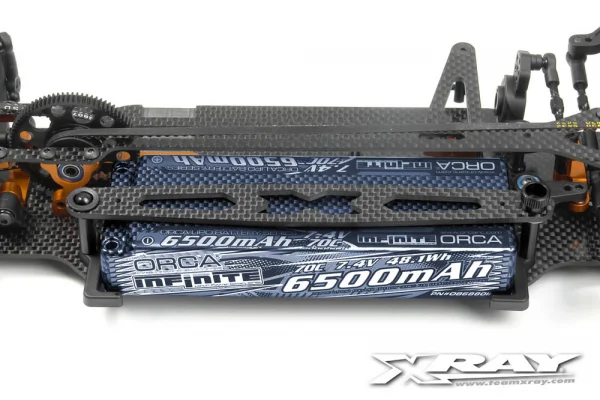 XRay T4 Graphite Battery Strap For Lipo - Set