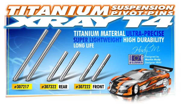 XRay Titan Front Arm Pivot Pin (2)