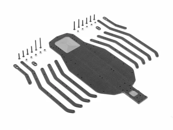 XRay XB2 Graphite Chassis And Side Braces - Set — image 1 of 3