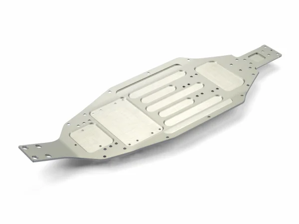 XRay XB2/XT2 Aluminium Chassis 1 Piece - 2.5mm - Long - Swiss 7075 T6