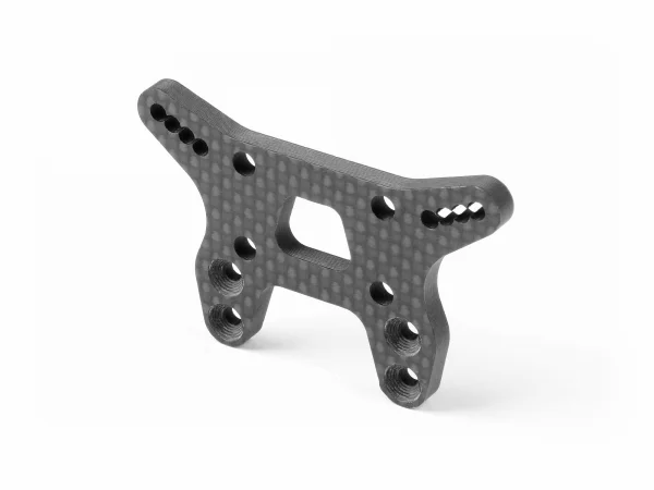 XRay XB2 Graphite Shock Tower For Bridge Upper Deck - Front