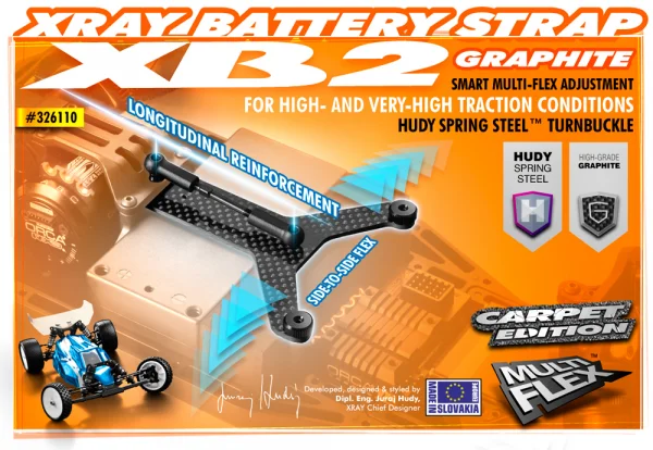 XRay Graphite Battery Strap — image 2 of 2