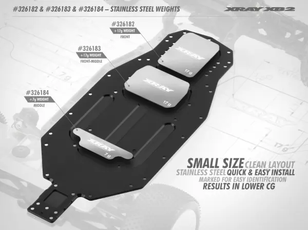 XRay Stainless Steel Weight 7G - Middle — image 2 of 2