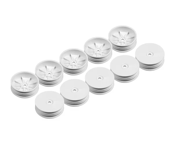 XRay 2WD Front Slim Wheel Aerodisk With Narrow Offset - White (10) — image 1 of 2