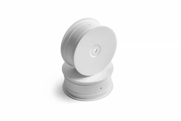 XRay 2WD Front Wheel Aerodisk With 12mm Hex Ifmar - White (2)