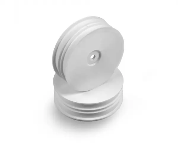 XRay 2WD Front Slim Wheel Aerodisk With Narrow Offset - White (2) — image 1 of 2