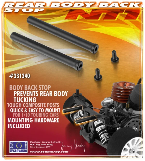 XRay Composite Rear Body Back Stop (2) ** CLEARANCE **