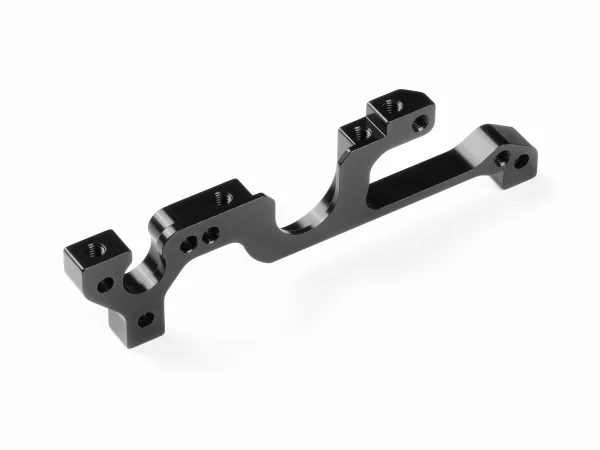 XRay Aluminium Lower Bulkhead Front - Left - Black - Swiss 7075 T6