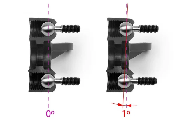 XRay Composite Steering Block 1 Deg King-Pin Left