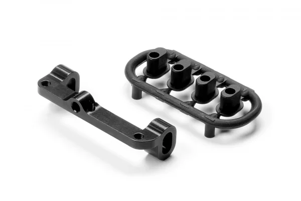 XRay Aluminium Upper Arm Holder - Right - Black - Swiss 7075 T6 - Set