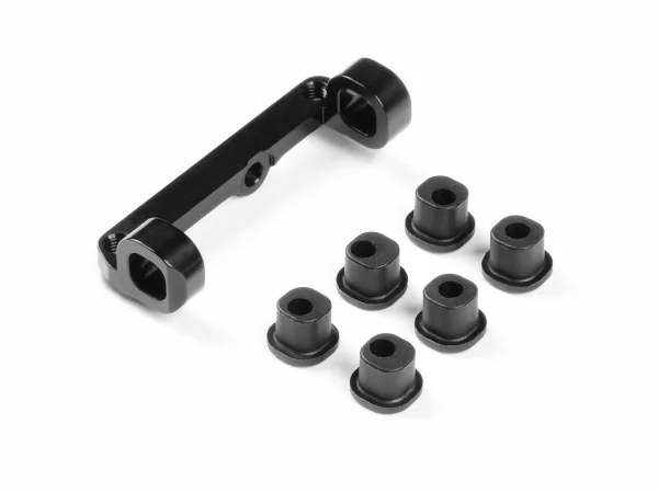 XRay Aluminium Upper Arm Holder - Left - Black - Swiss 7075 T6 - Set