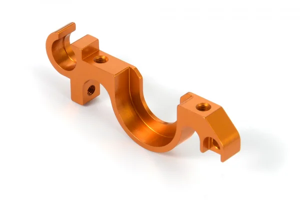 XRay Aluminium Lower Bulkhead Rear - Swiss 7075 T6 - Left
