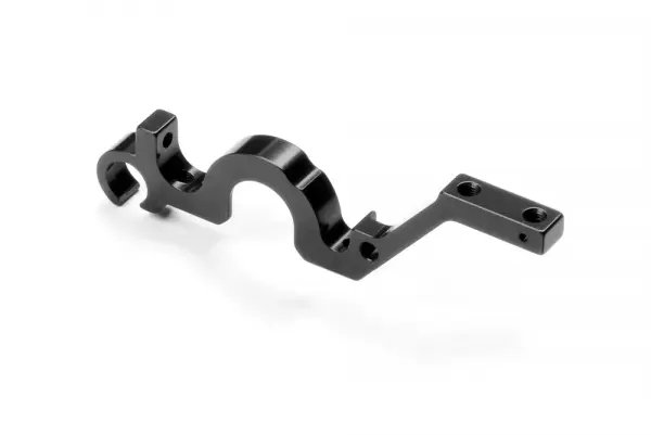 XRay Aluminium Lower Bulkhead Rear - Left - Black - Swiss 7075 T6