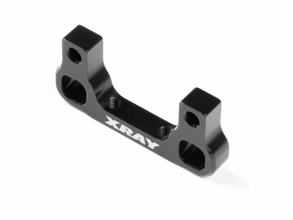XRay Aluminium Rear Lower 1 Piece Suspension Holder - Rear - Black - Rr
