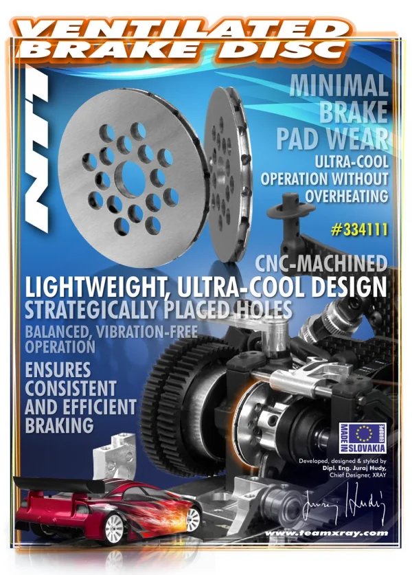 XRay Ventilated Brake Disk - CNC Machined - Lightweight ** CLEARANCE **