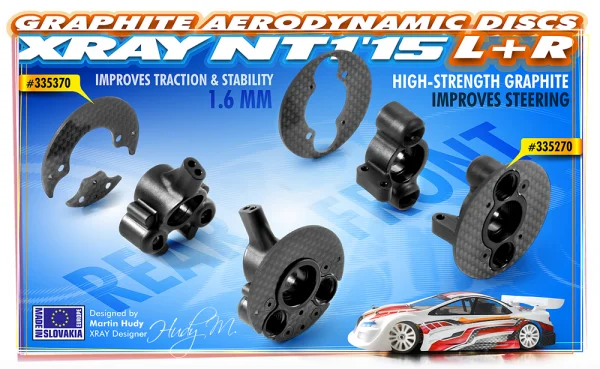 XRay Graphite Front Aerodynamic Disc 1.6mm - Left+Right - Set ** CLEARANCE **